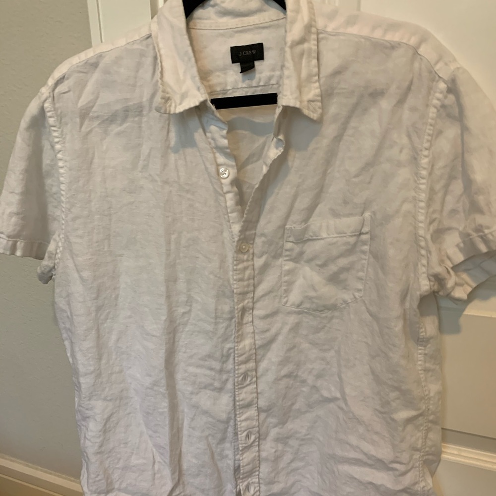 Linen button down